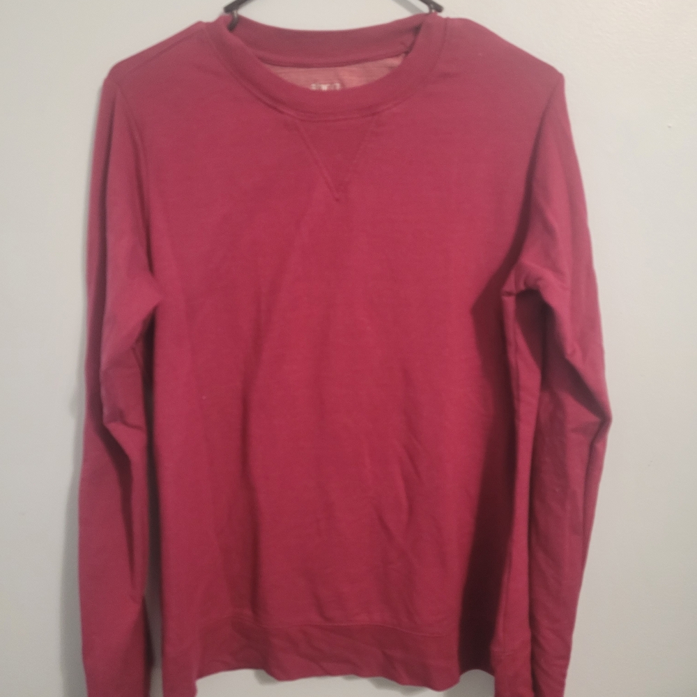 BCG Hot Pink Textured Crewneck Top